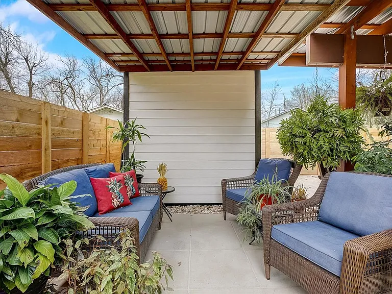 Outdoor patio area