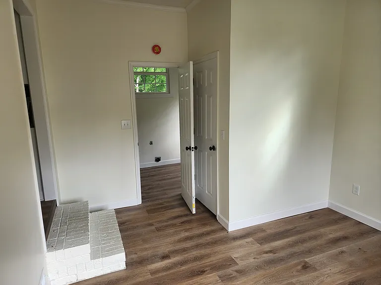 converted garage to laundry room