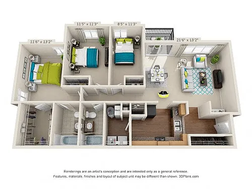 Floor plan The Lookout - C1 - Newly Renovated