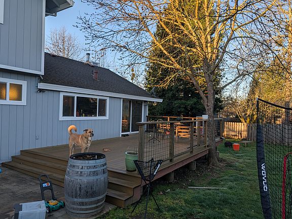 Sprawling deck space
