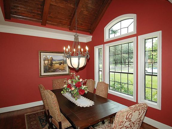  BEAUTIFUL DINING ROOM  WITH RICH WOOD VAULTED CEILING & ALDER WOOD  FLOORS!