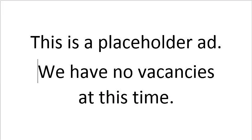 Floor plan No Vacancy