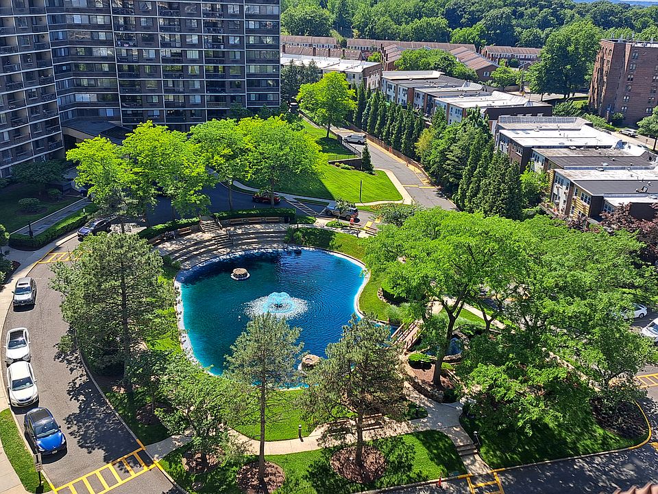 Pond, Fountain and Park View.