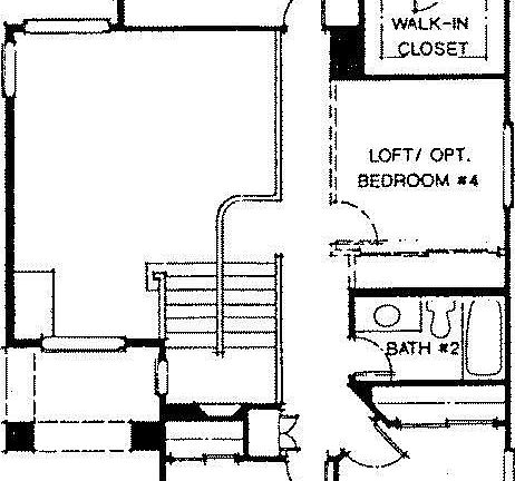 Upstairs floorplan