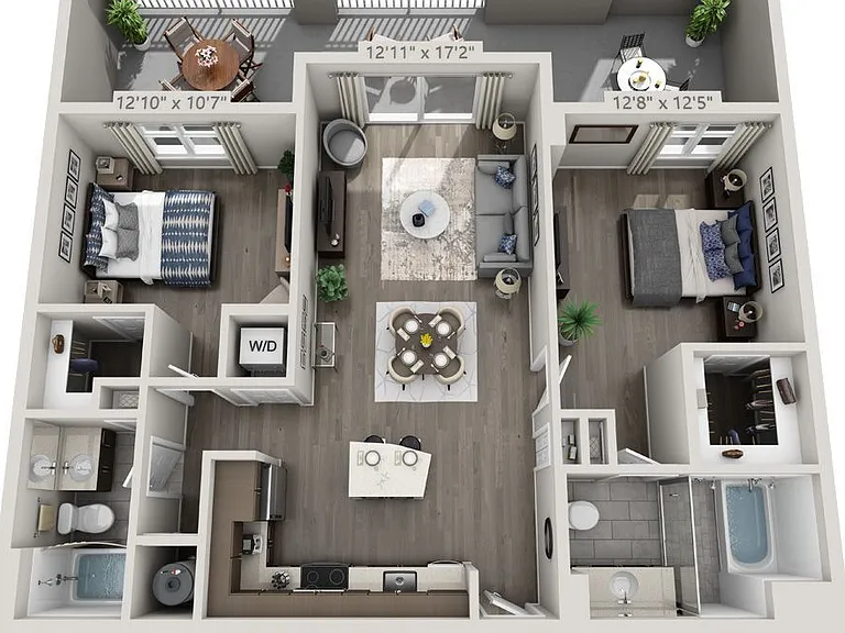 Sofia Coral Gables - C2 - 2 Beds - 2 Baths - 1137 Sq. ft.