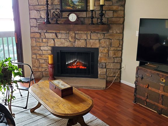 optional tv mount for above fireplace