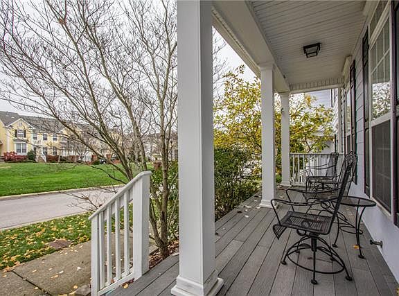 Rocking chair front porch facing square