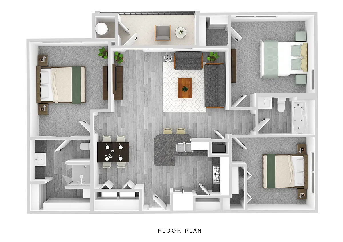 Floor plan The Sabine - Income Restricted