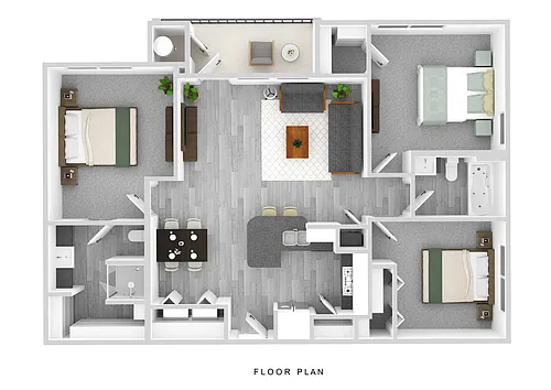 Floor plan The Sabine - Income Restricted