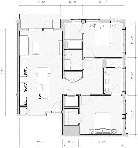 Floor plan Palm-Spruce at Boulder Commons