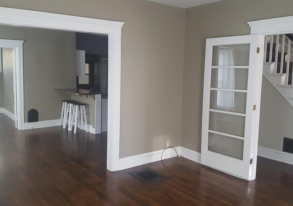 living room into dining room
