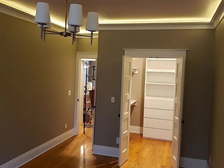 Master bedroom suite with walk-in closet.