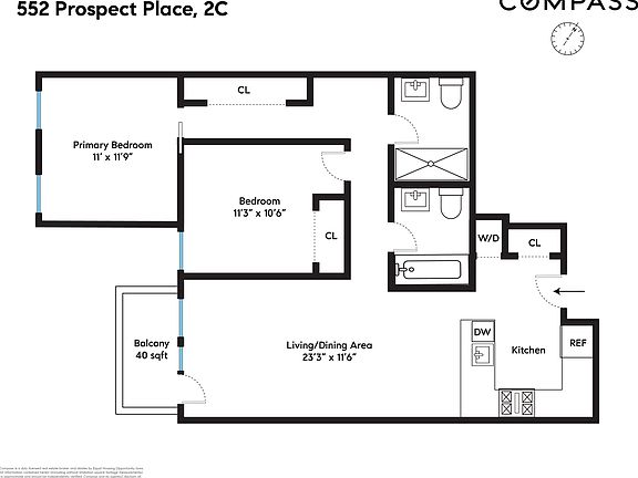 2nd image of 552 Prospect Pl #2C