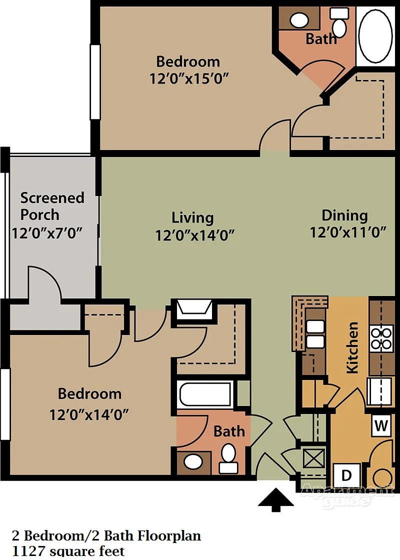 Floor plan 2 Bedroom