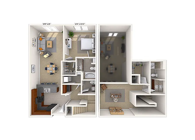 Floor plan Spartan w/Loft