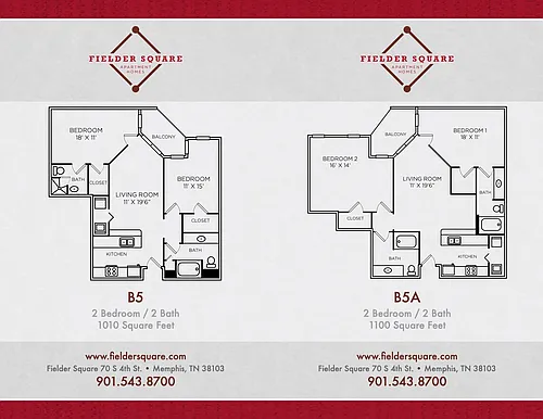 Floor plan B5 Two Bedroom