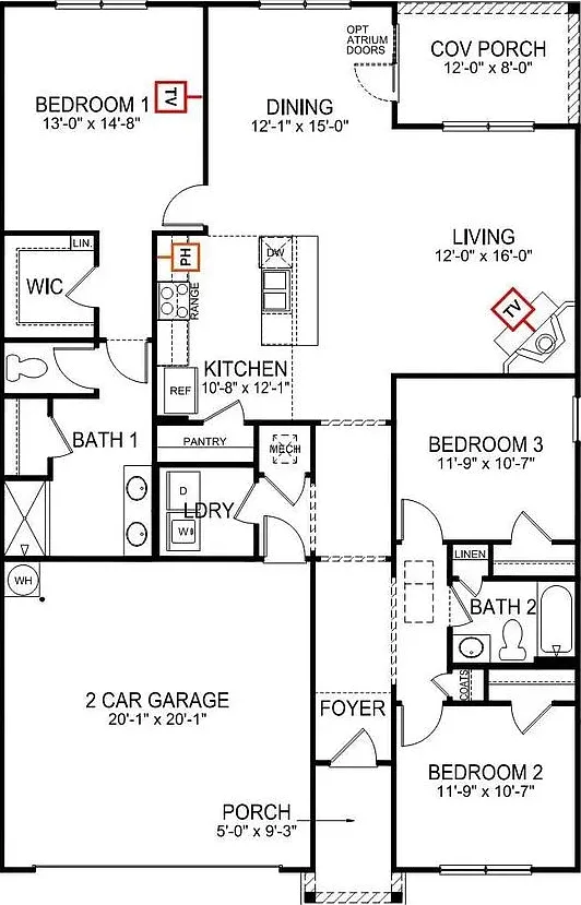 3 bed, 1650 sqft, $2,000 — Photo 2