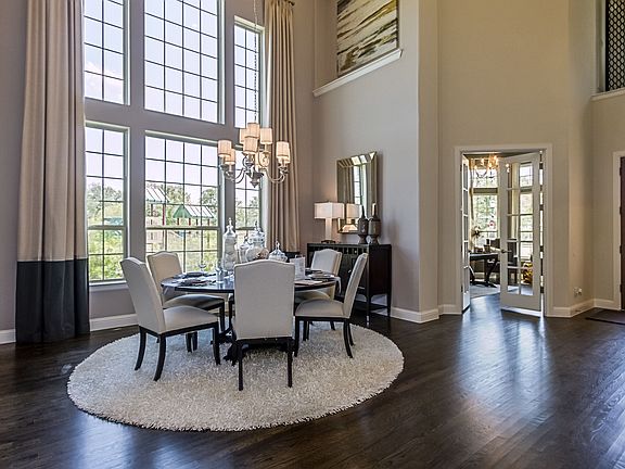 Open foyer and dining room