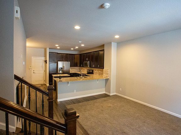 Living room and kitchen
