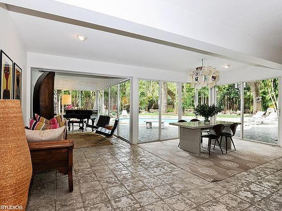 Dining Room with Pool Views