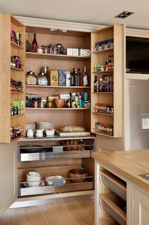 Contemporary Pantry with Flat panel cabinets by TERRY E JAMES | Zillow ...
