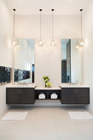 Contemporary Master Bathroom with European Cabinets by Nina Magon ...