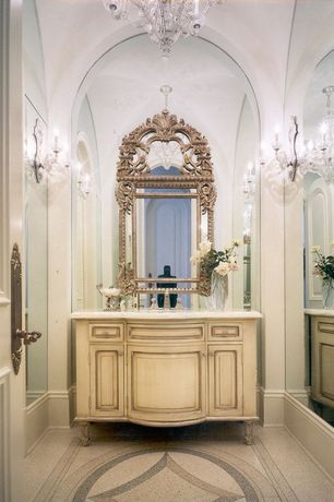 Mediterranean Powder Room With Raised Panel Powder Room Zillow Digs   ISxvadlca49z8p1000000000 