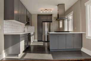 Contemporary Kitchen with flush light & U-shaped in Denver ...