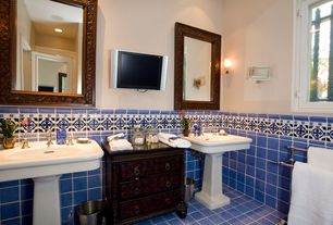 Tile Bathroom Blue mediterranean bathroom design ideas & pictures | zillow digs | zillow Tile Bathroom Blue mediterranean bathroom design ideas & pictures | zillow digs | zillow