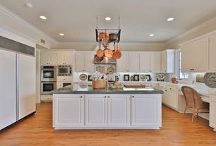 Traditional Kitchen with Distinctive 30"/27" Double Wall Ovens, All-Clad Copper Clad 10-Piece Cookware Set