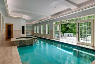 Contemporary Swimming Pool with exterior tile floors & Indoor pool in ...