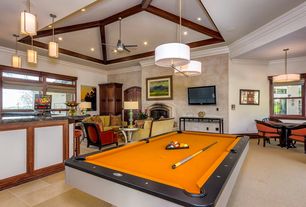 Luxury Orange Game Room Design Ideas & Pictures | Zillow Digs | Zillow