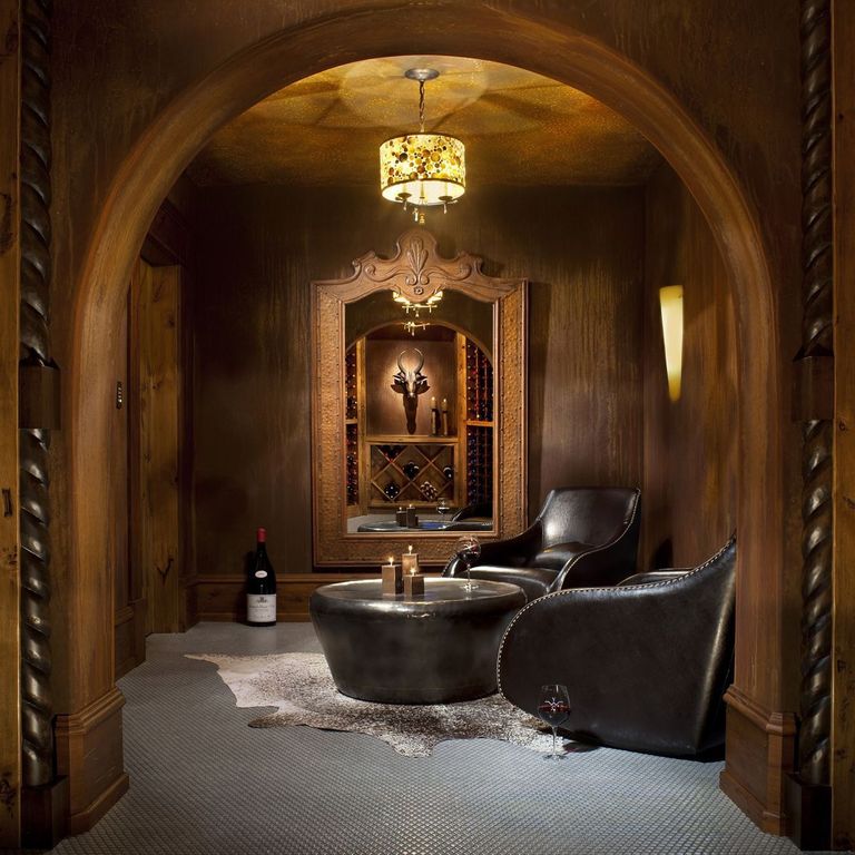 Rustic Wine Cellar with Wall sconce by Locati Architects Zillow Digs