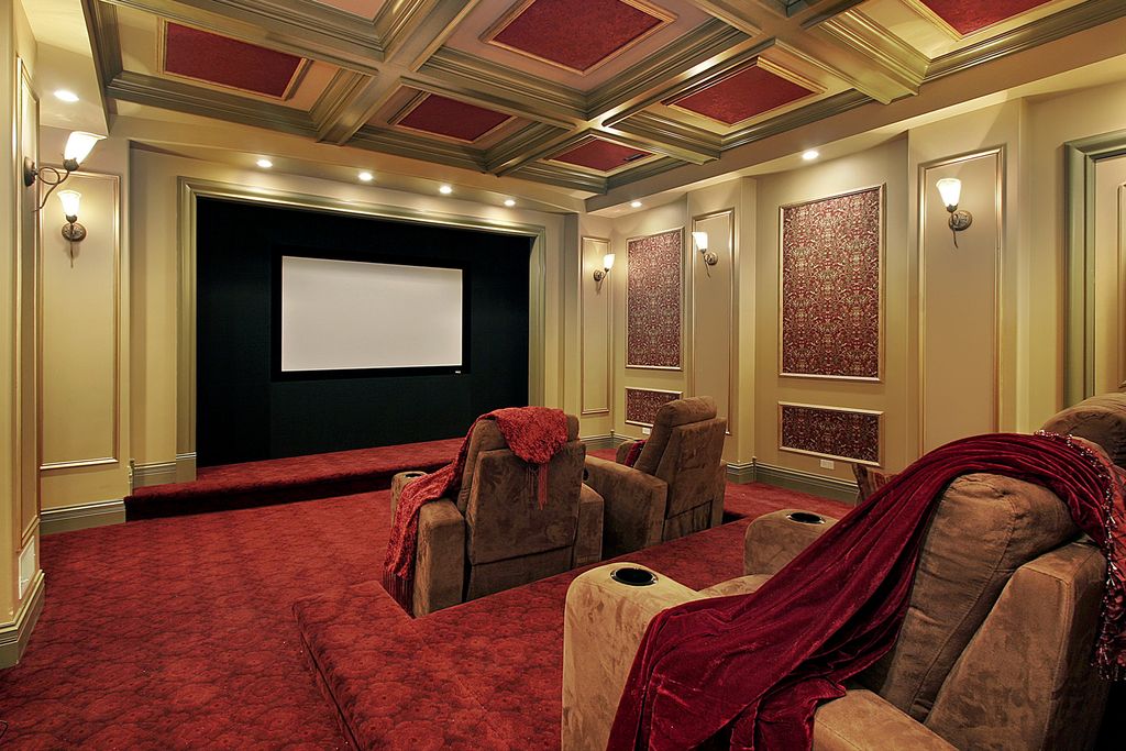 Traditional Home Theater with Carpet by Mark Oser Zillow Digs Zillow