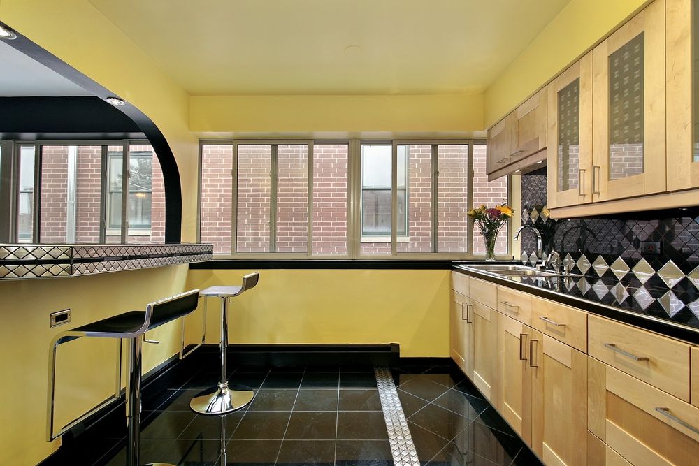 Art Deco Kitchen with Flush by Home Stratosphere | Zillow ...