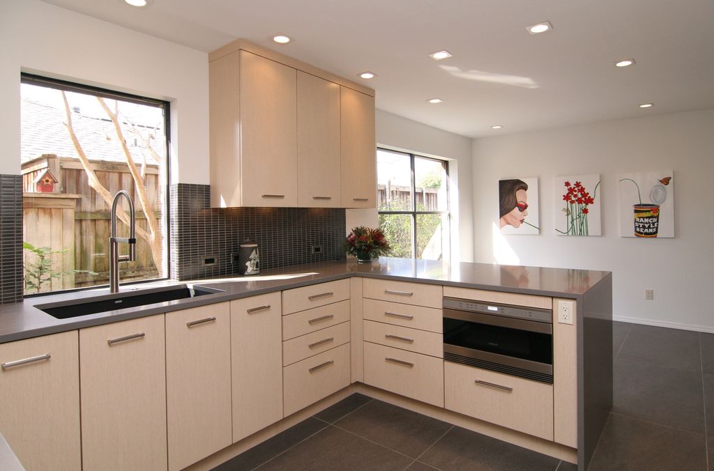 Contemporary Kitchen with Glass Tile by The Kitchen Source ... Contemporary Kitchen with Glass Tile by The Kitchen Source ...