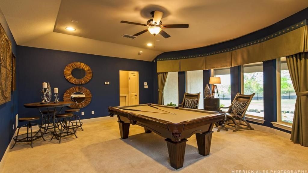 Traditional Game Room with Ceiling fan & Carpet | Zillow Digs | Zillow