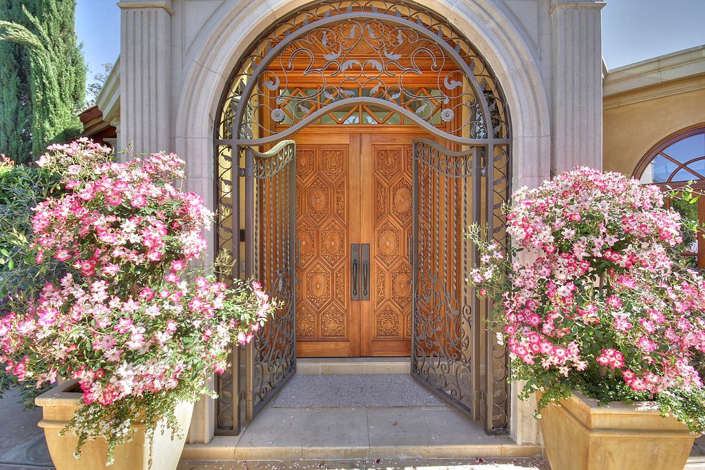 Front Door with Pathway & Transom window in Saratoga, CA | Zillow Digs