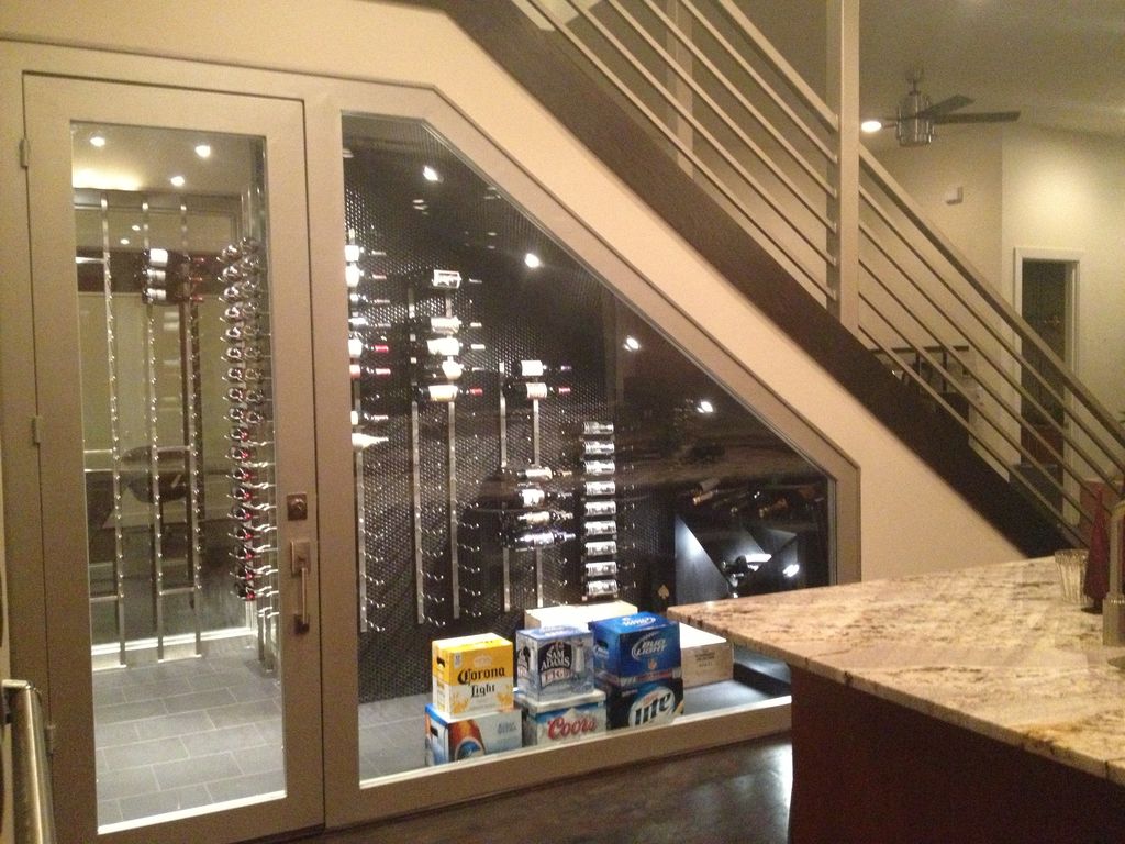 Contemporary Wine Cellar With Custom Wine Storage By - Contemporary Wine Cellar With Custom Wine Storage High Ceiling Complexgranite Counters contemporary wine cellar with custom wine storage by - contemporary wine cellar with custom wine storage high ceiling complexgranite counters