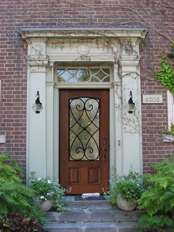 Traditional Front Door With Exterior Stone Floors By HomeStory Fast ...