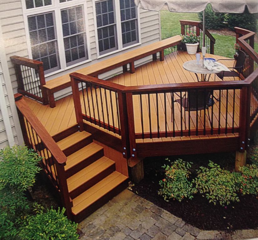 Traditional Deck with Pathway & exterior stone floors | Zillow Digs ...