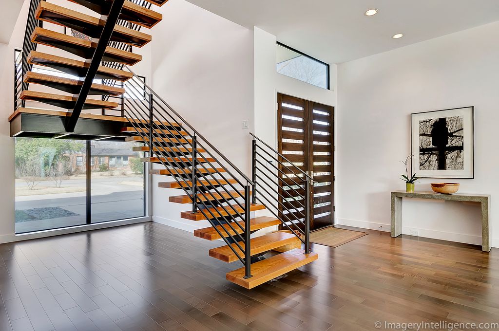 Modern Staircase with Floating staircase by Classic Urban Homes Zillow Digs Zillow