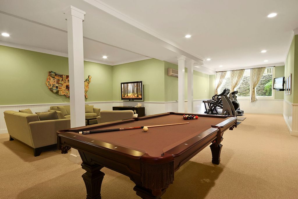 Basement with Crown molding & Carpet Zillow Digs Zillow