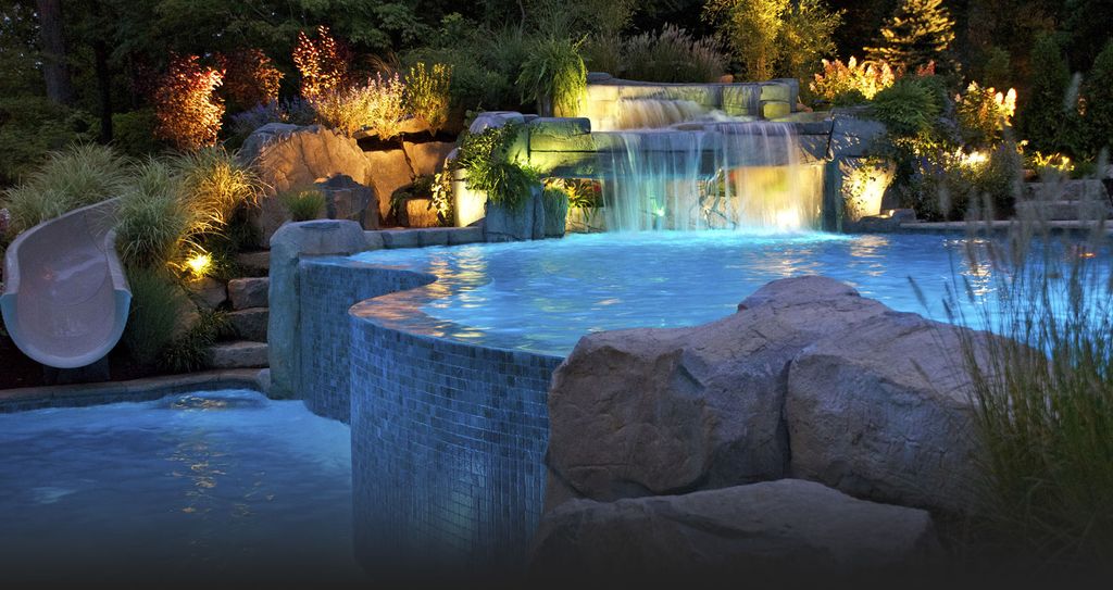 Swimming Pools With Waterfalls And Slide contemporary swimming pool with pool with hot tub & ceramic tile Swimming Pools With Waterfalls And Slide contemporary swimming pool with pool with hot tub & ceramic tile