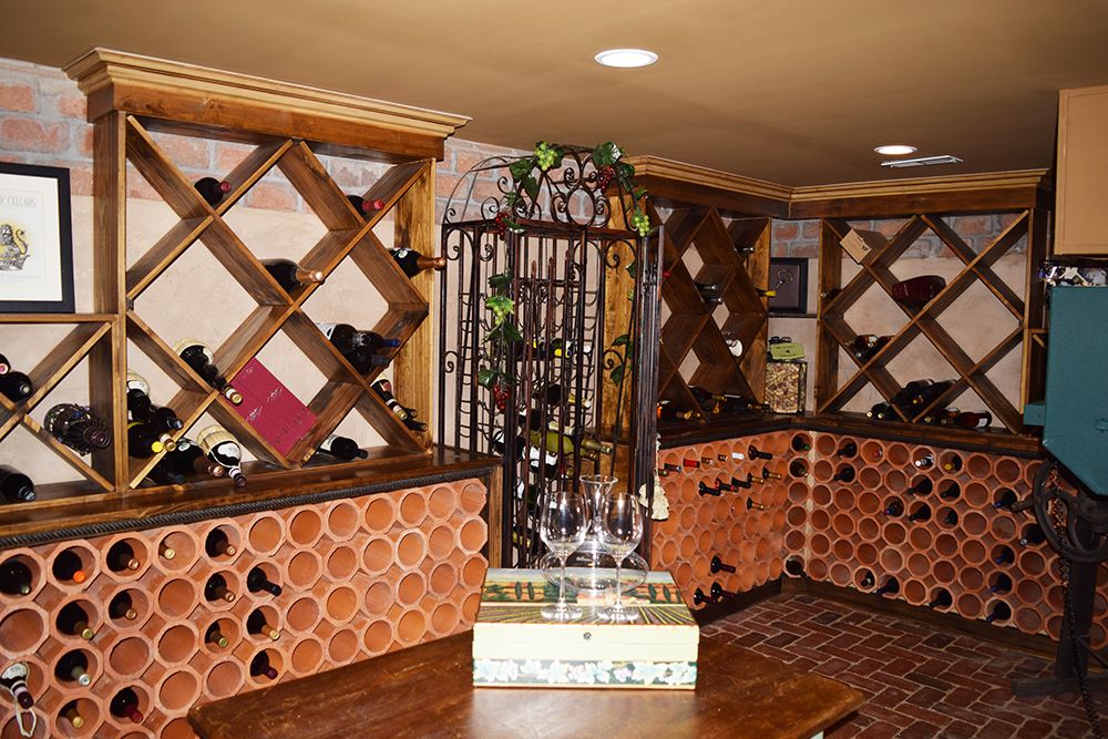 Wine Cellar Ideas - Design, Accessories & Pictures | Zillow Digs ... 5 tags Mediterranean Wine Cellar with Designer Series 132-Bottle Half  Height Diamond Bin Wine Rack -