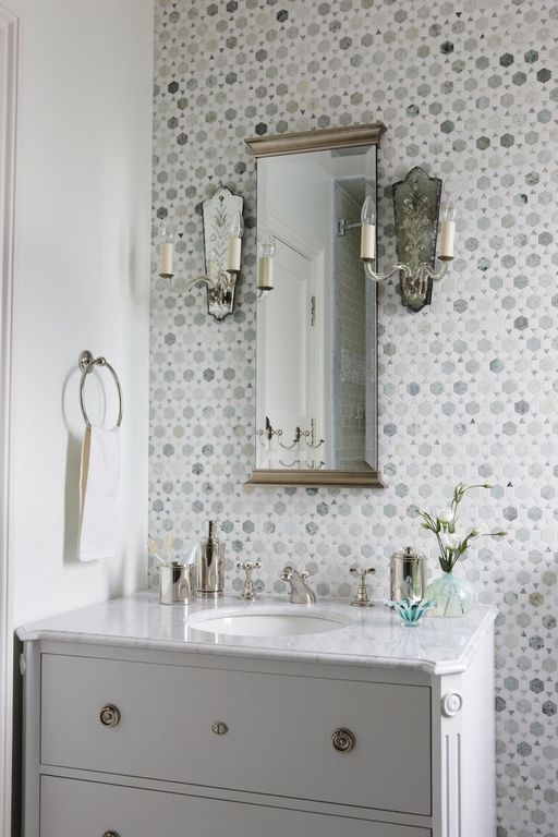 Traditional Powder Room with Undermount Sink & Powder room Zillow