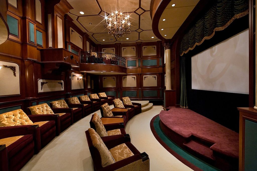 Traditional Home Theater with Columns & Wainscoting Zillow Digs Zillow