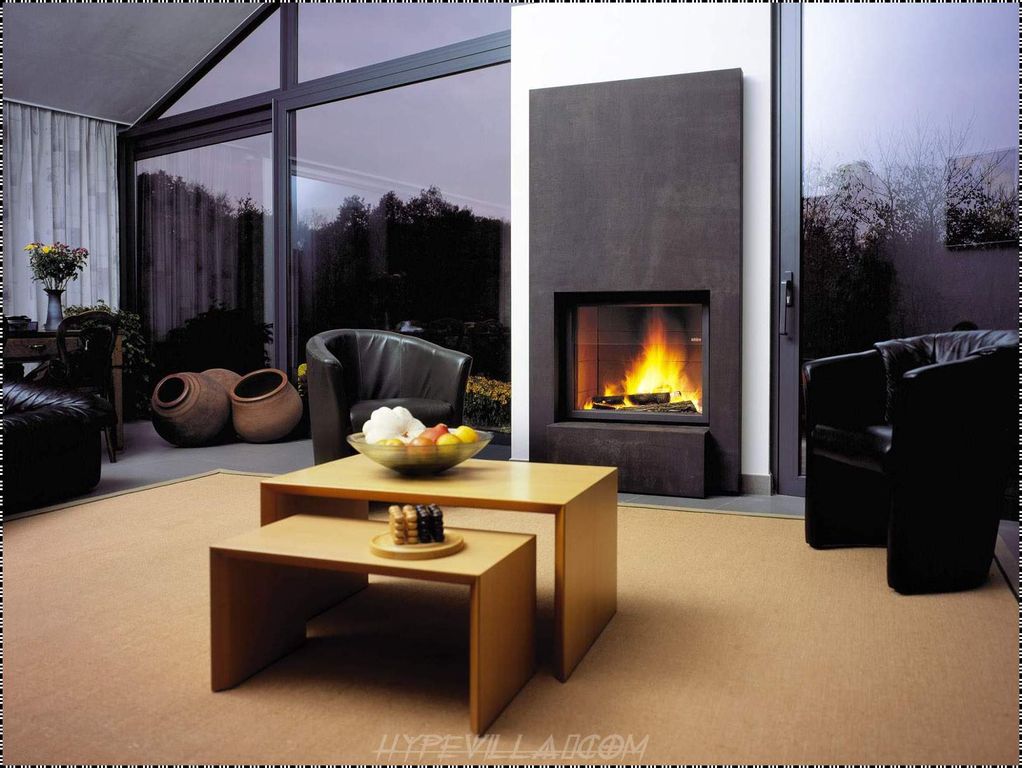 contemporary living room with cathedral ceiling & cement fireplace contemporary living room with cathedral ceiling & cement fireplace