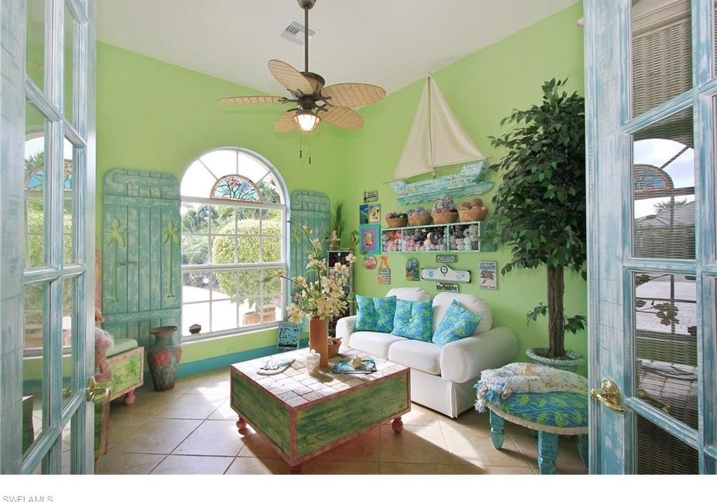 Tropical Living Room Design Ideas Pictures Zillow Digs Tropical Living Room With Ceiling Fan Flush Light High Limestone Tile Floors