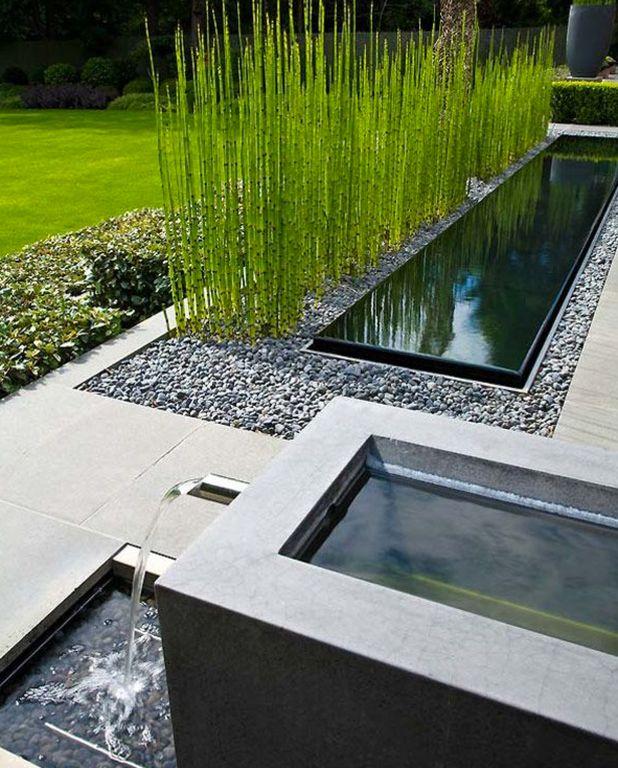 Contemporary Landscape and Yard with exterior stone floors by Lukas